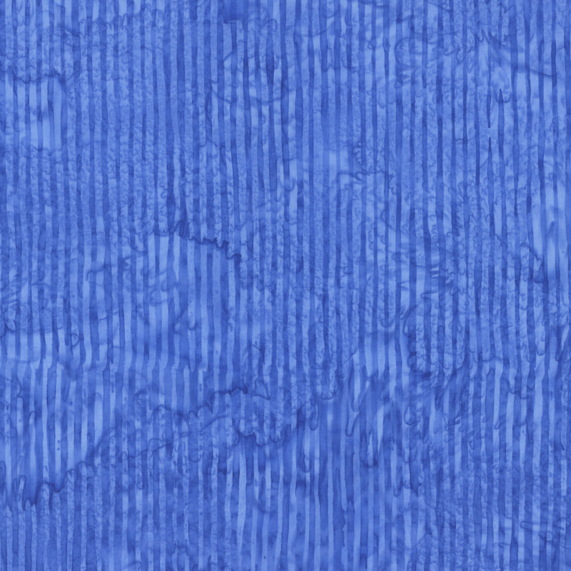 Ultramarine striped batik fabric.