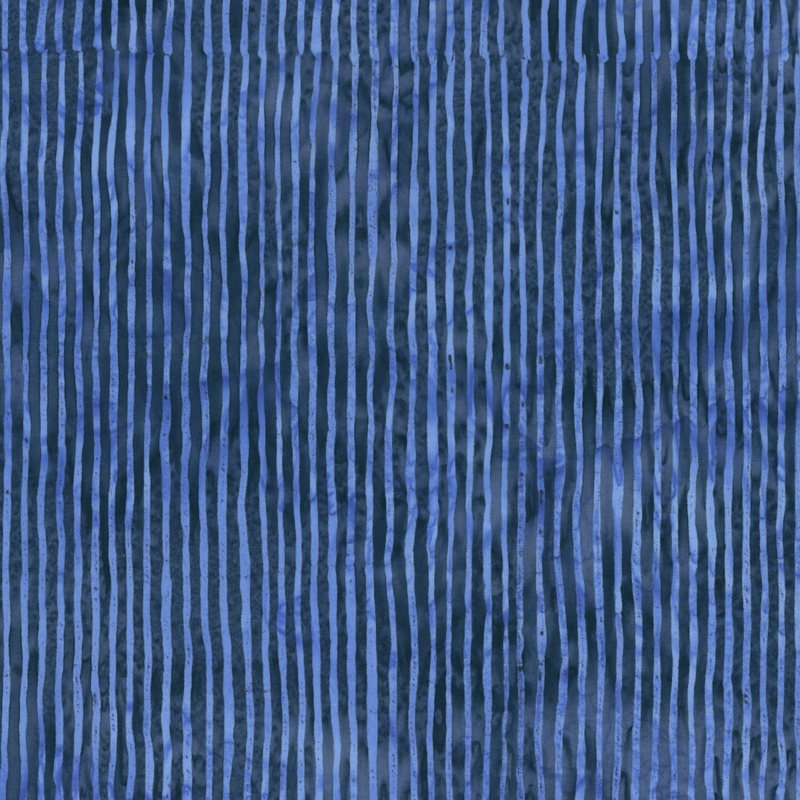 Navy blue striped batik fabric.
