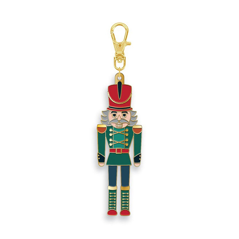 Enamel Nutcracker Themed Zipper Charm