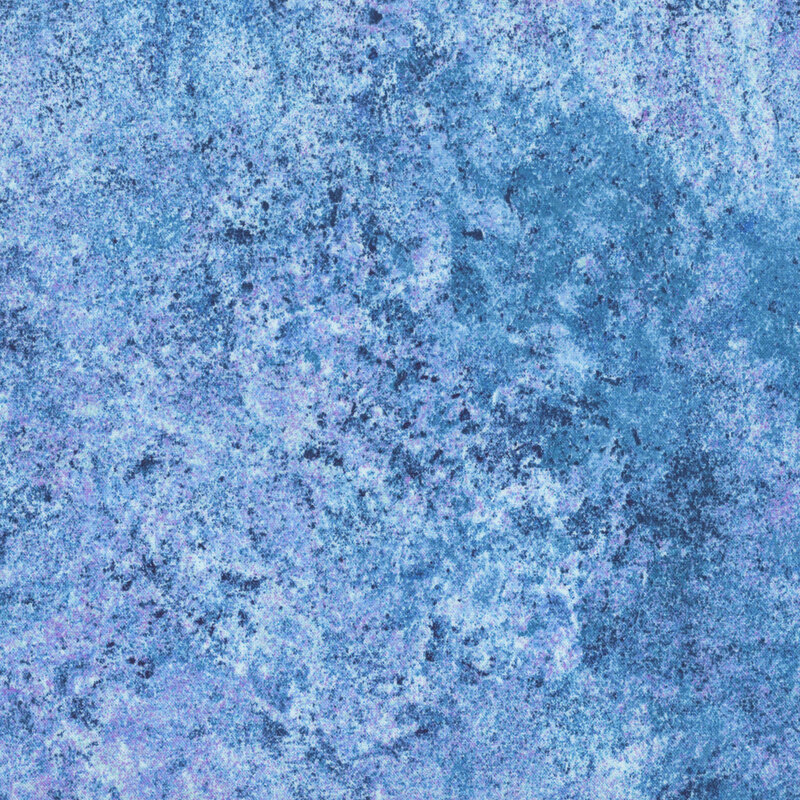 azure blue fabric with a softly textured surface that emulates the look of natural stone. 