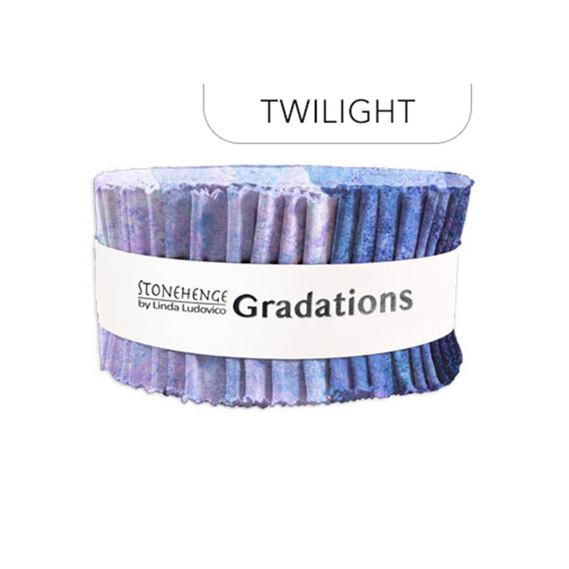 Stonehenge - Gradations 2.5" Strips Twilight, isolated on a white background. 