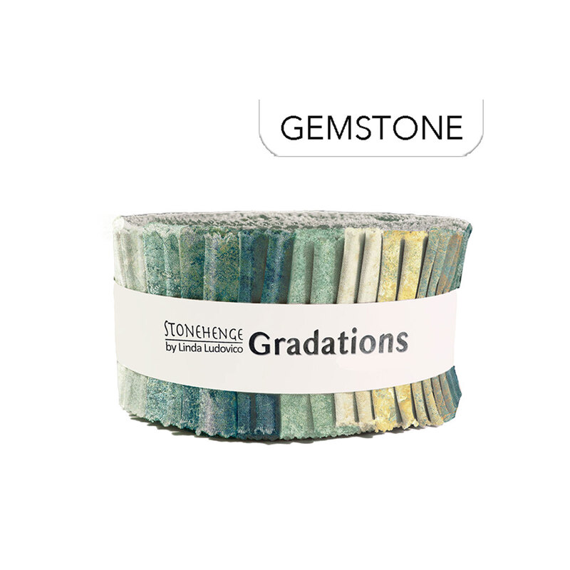 Stonehenge - Gradations 2.5" Strips Gemstone, isolated on a white background. 