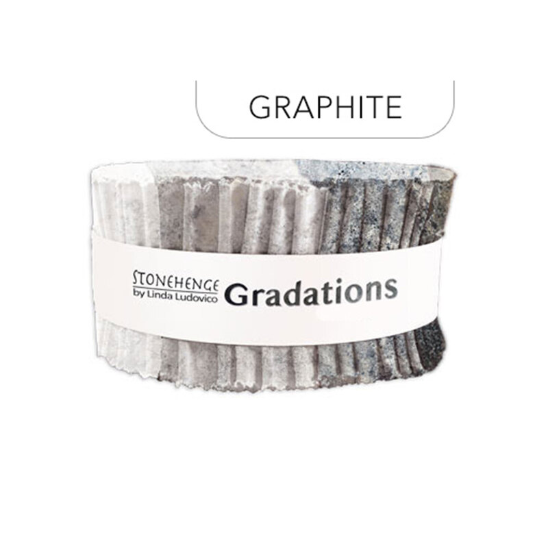 Stonehenge - Gradations 2.5" Strips Graphite, isolated on a white background. 