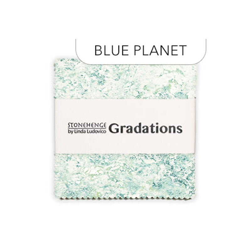 Stonehenge - Gradations 5" Squares Blue Planet isolated on a white background. 