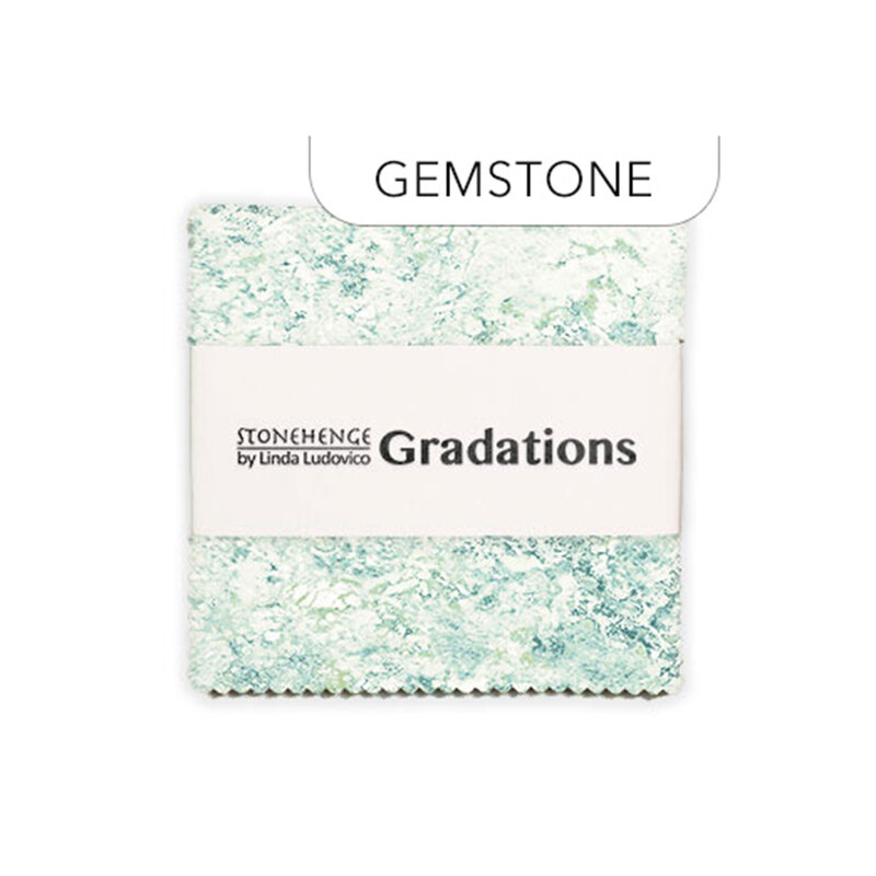 Stonehenge - Gradations 5" Squares Gemstone isolated on a white background. 