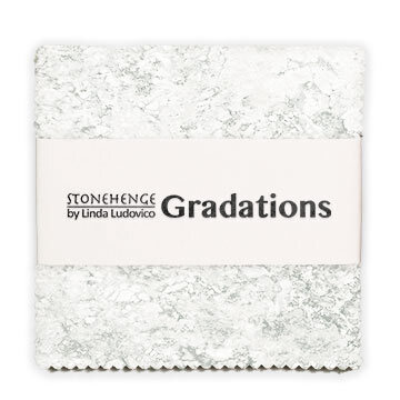 Stonehenge - Gradations 5" Squares Graphite isolated on a white background. 