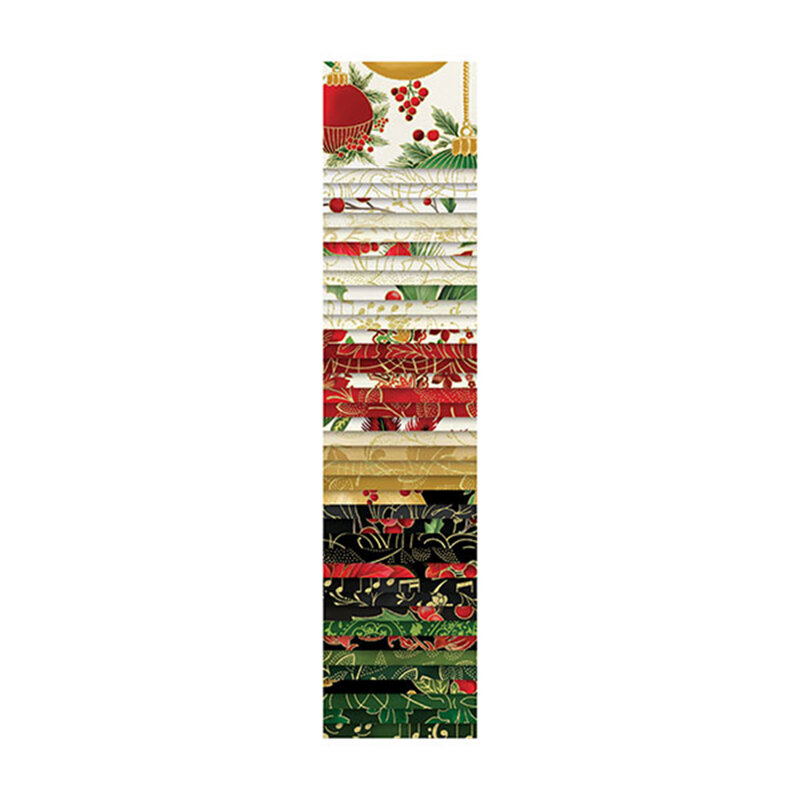 Christmas Wish Jingle Pop - Gold by Hoffman Fabrics | Shabby Fabrics