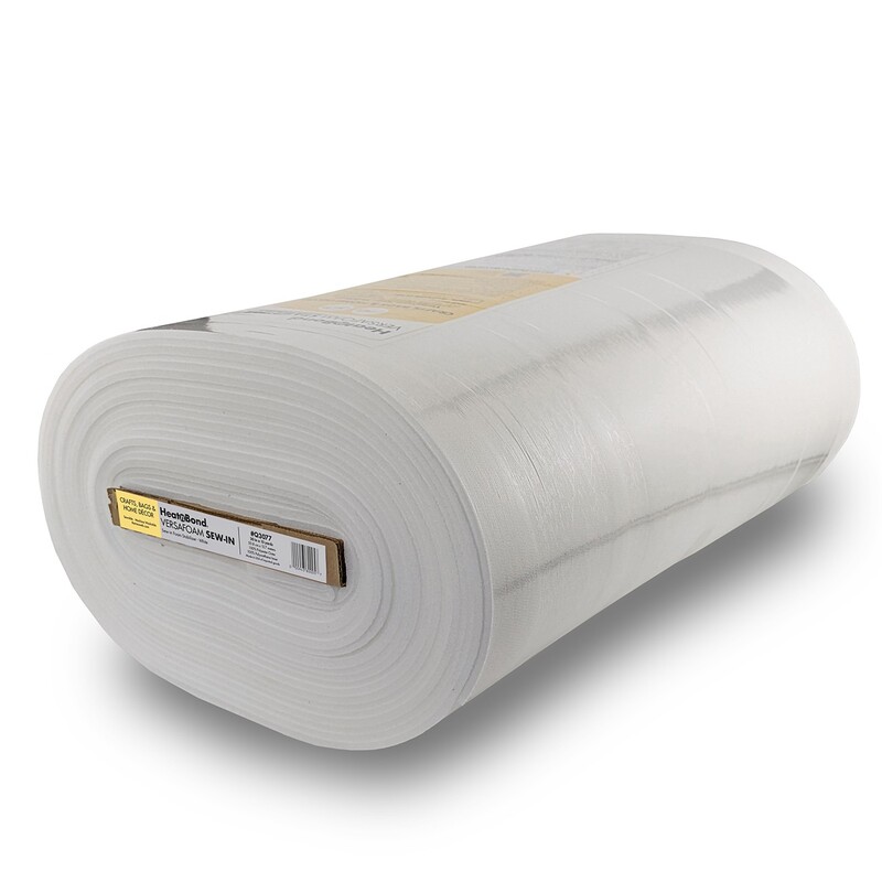 A bolt of Heat n Bond VersaFoam Sew-In 20", isolated on a white background. 