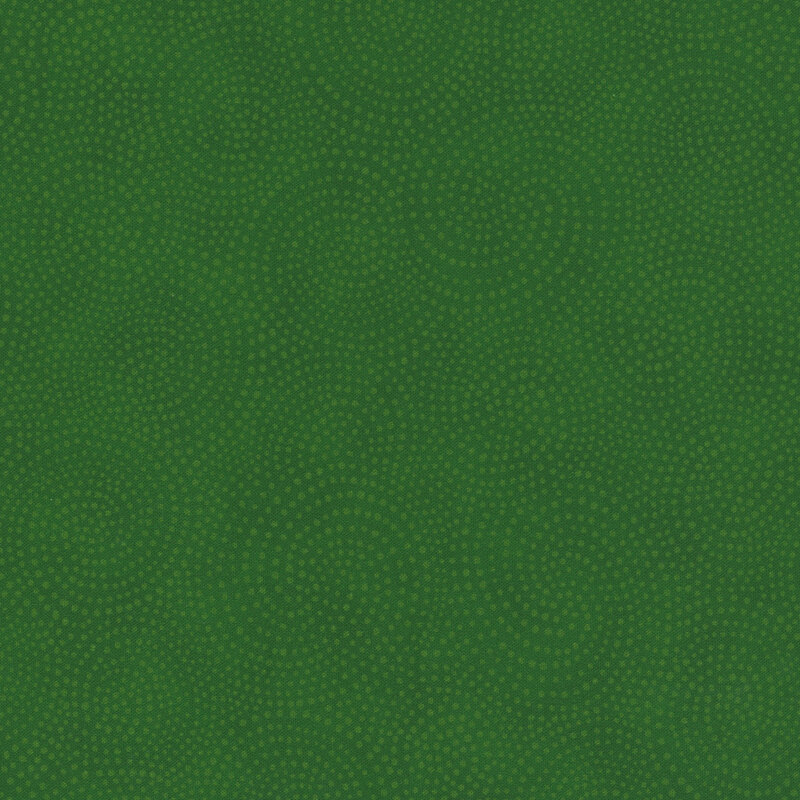 Green fabric with tonal green swirling decorative patterns throughout the surface.