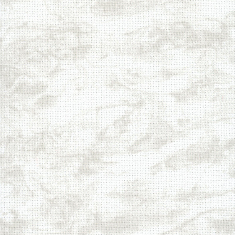 A swatch of Wichelt 18ct aida in the color Vintage Smoky White.