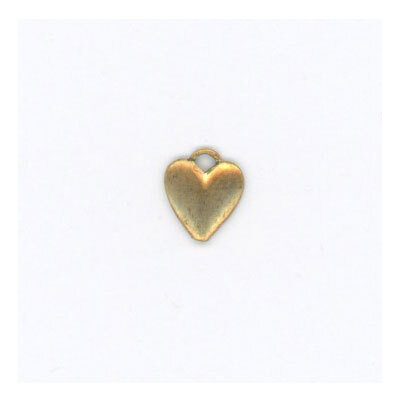 A heart charm isolated on a white background. 