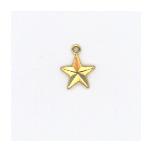 A star charm isolated on a white background. 