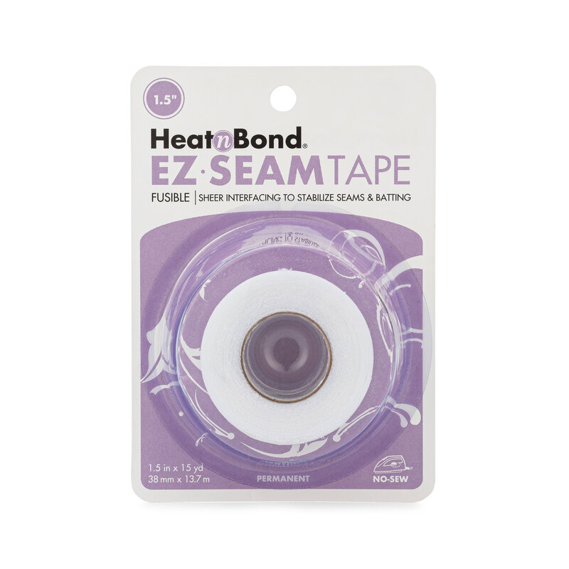 Roll of the batting seam tape in packaging and isolated on a white background. 