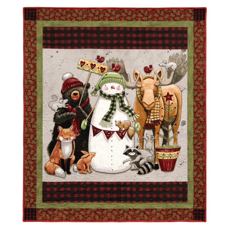 Northern Christmas Panel Quilt Kit | Shabby Fabrics