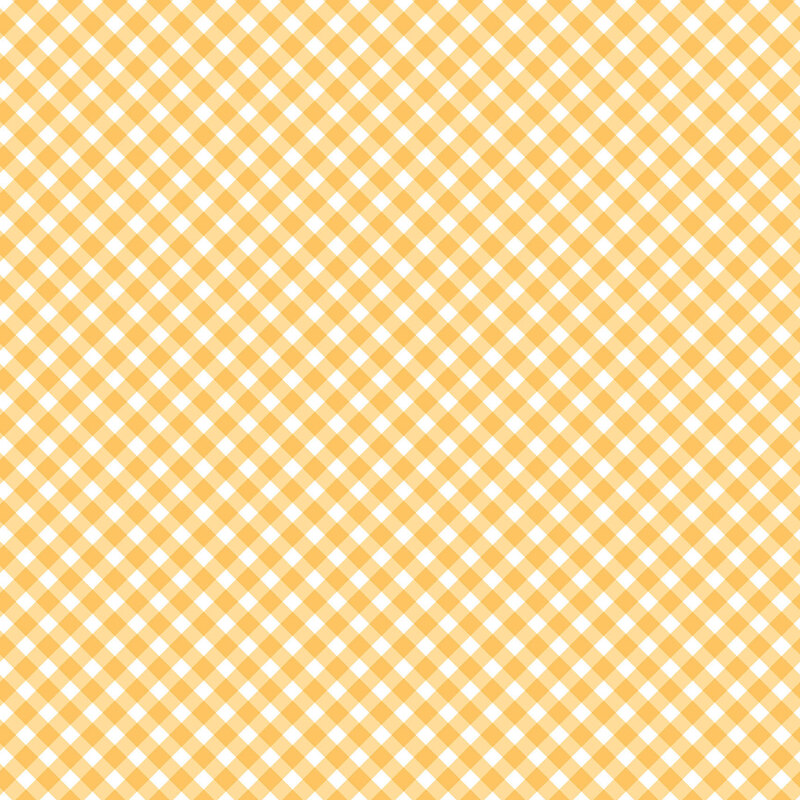White fabric with a yellow gingham pattern.