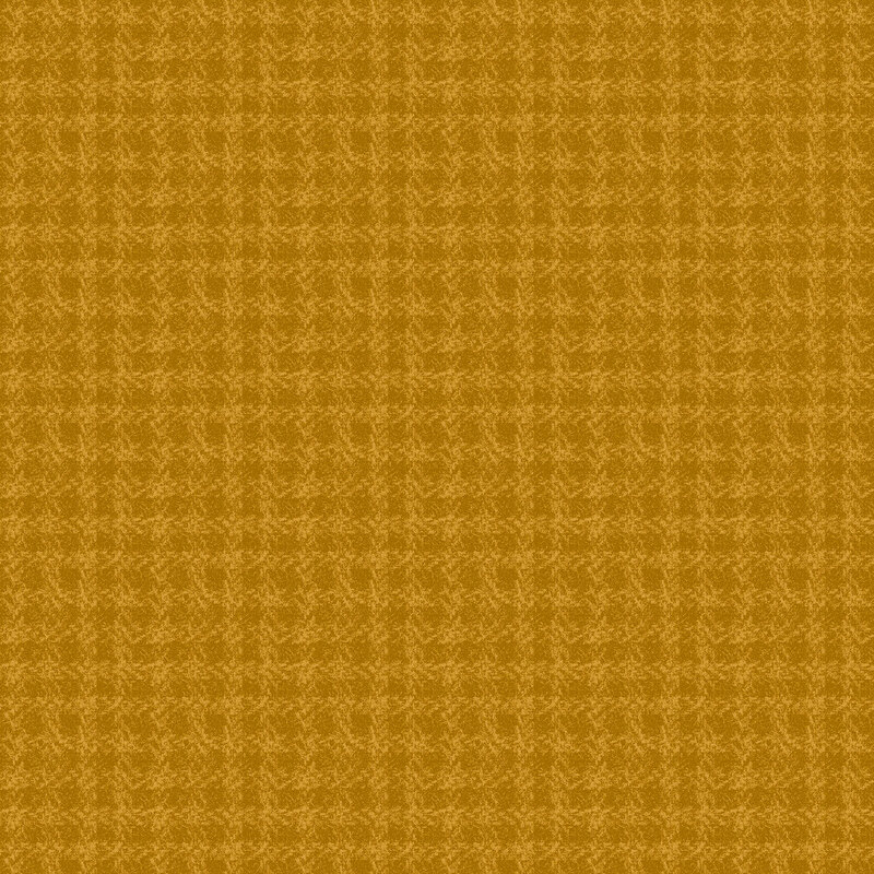 Tonal textured yellow gingham fabric.