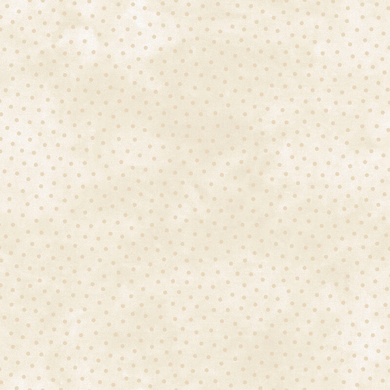 Mottled cream fabric with scattered tonal dots.
