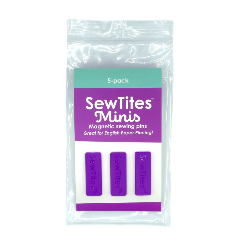 The SewTites mini magnetic pins in its packaging, isolated on a white background.  