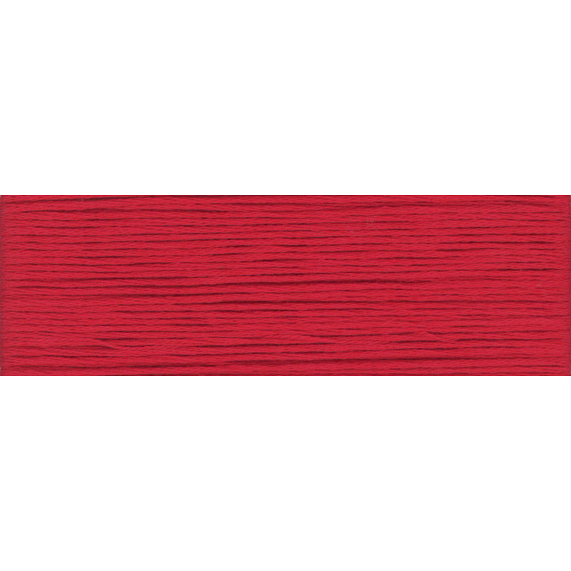 A close up of strands of dark red LECIEN Cosmo Floss