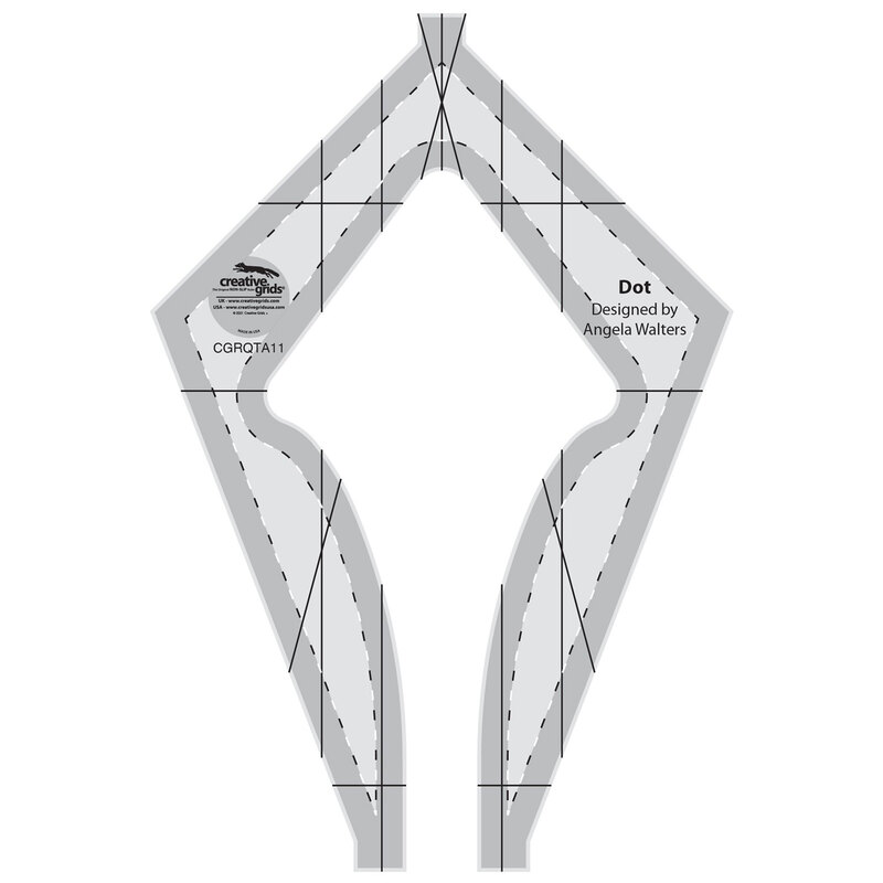 Creative Grids Non-Slip Machine Quilting Tool - Dot isolated on a white background.