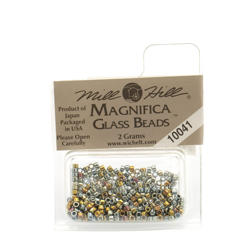 A package of Mill Hill Magnifica Glass Seed Beads in the color Abalone. 
