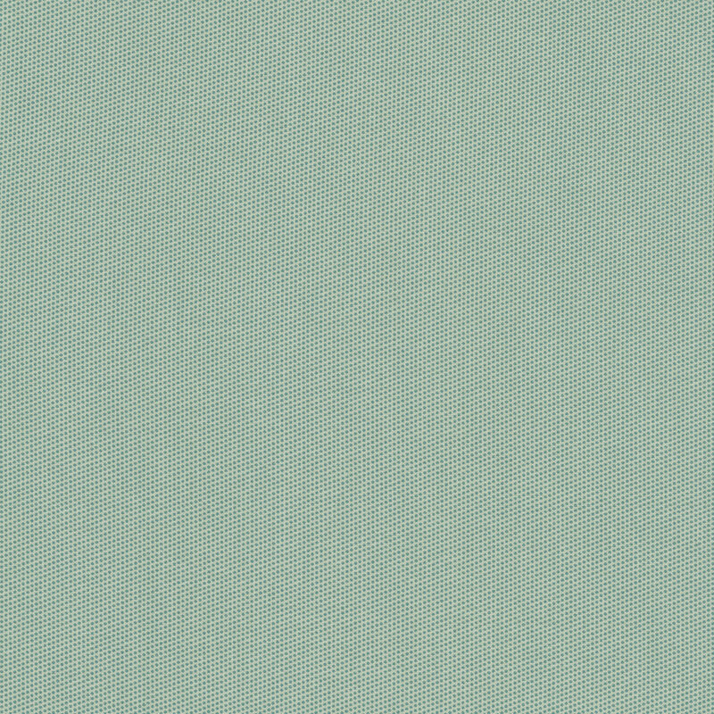 Basic cool sage fabric with a packed pattern of small soft green dots.