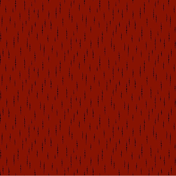 This bright red fabric features black textured lines that add motion and dimension to projects. 
