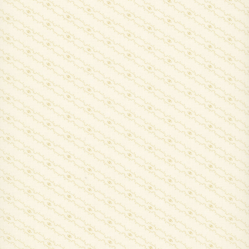 Tan fabric with a biased, tonal tan barbed wire line design.