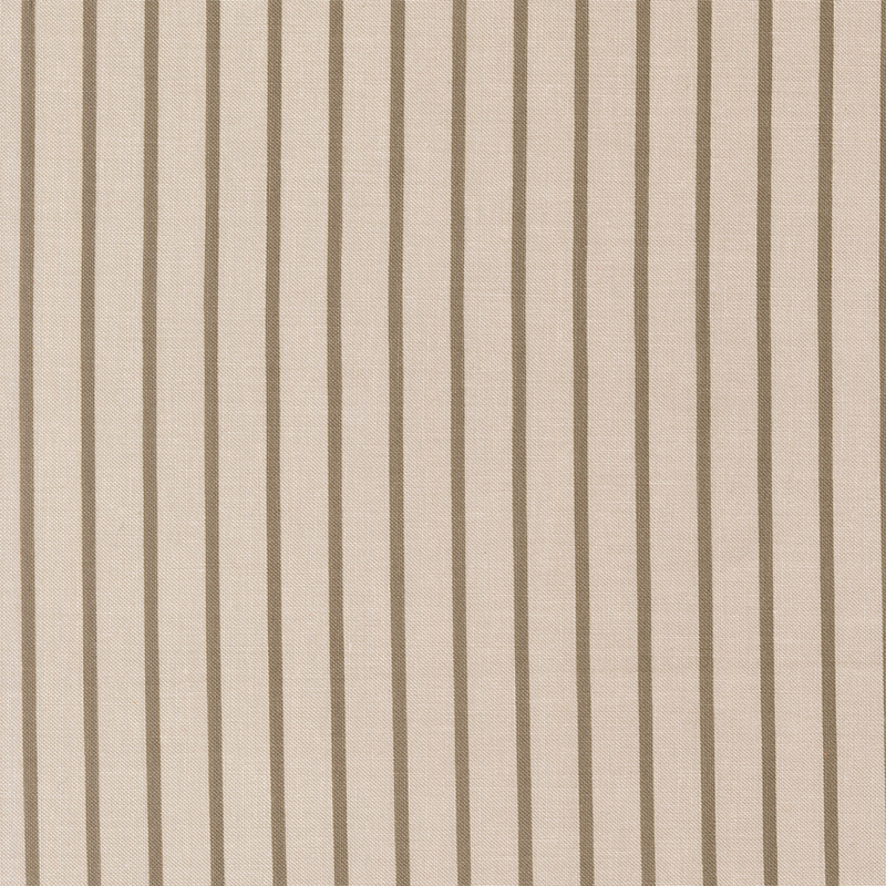 Light taupe fabric with small brown stripes.