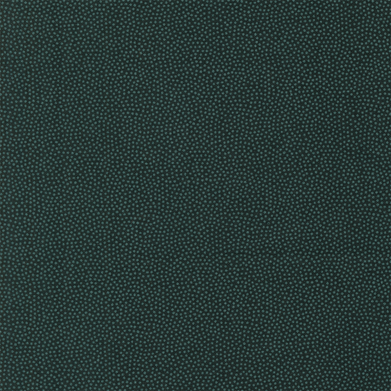 Dark teal fabric with small, packed phthalo green dots.