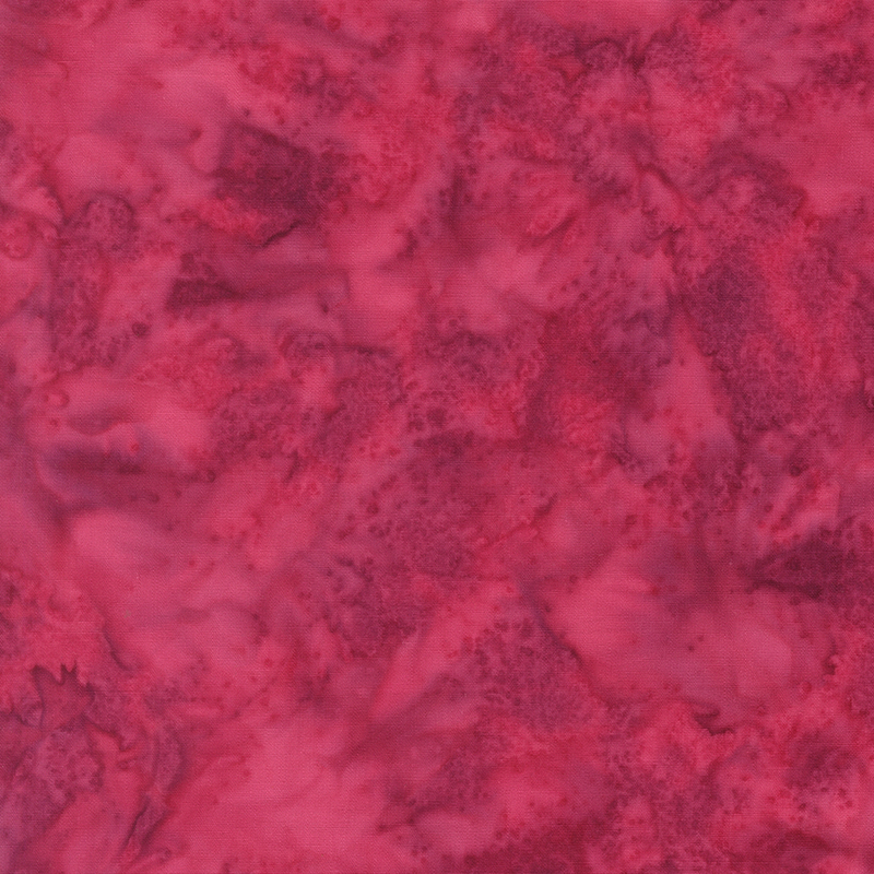 Rose red and pink colored batik.