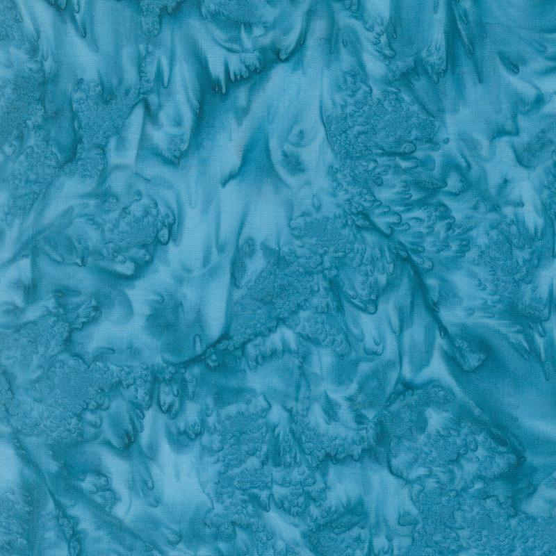 Basic dark teal toned batik.