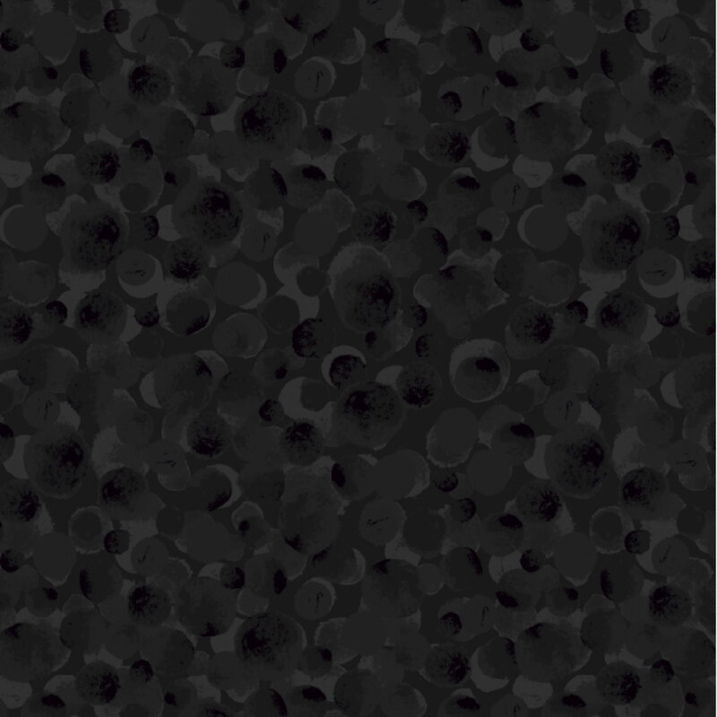 A black fabric with scattered dots.