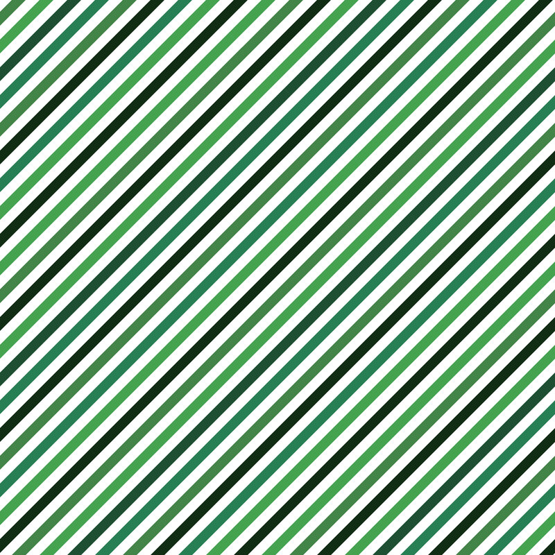 A white fabric with tonal green stripes on the diagonal.
