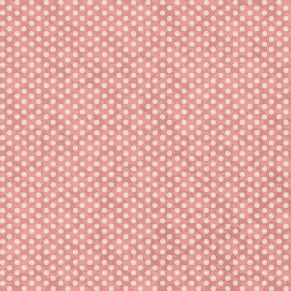 This dark rose fabric features soft pink polka dots. 