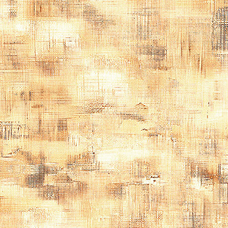 This mottled cream fabric features a light ginger brown cross hatch texture. 