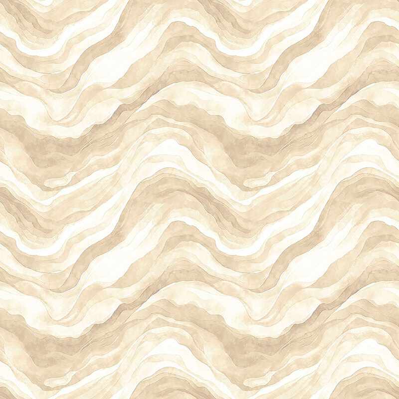 A cream fabric with abstract waves. 