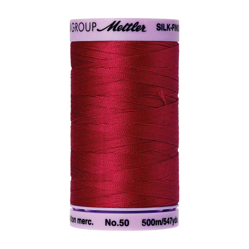 Mettler Silk-Finish 50wt Cotton Thread - Country Red - 547 yds