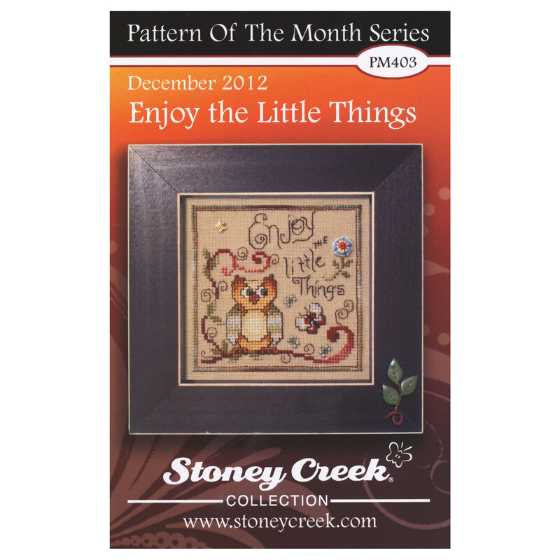 Front cover of the pattern showing the completed project. 