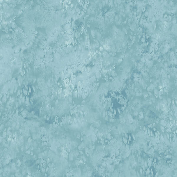 Teal-aqua fabric with a flowing mottled design.
