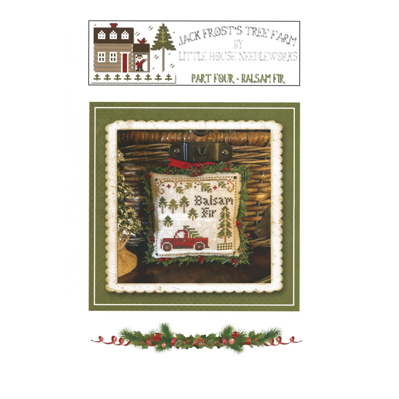Front cover of the pattern, showing the project finished as a small pillow cube.