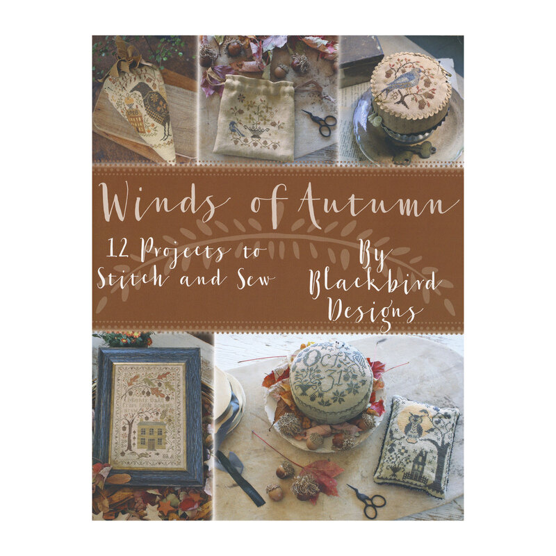 Front cover of the Winds of Autumn cross stitch book.