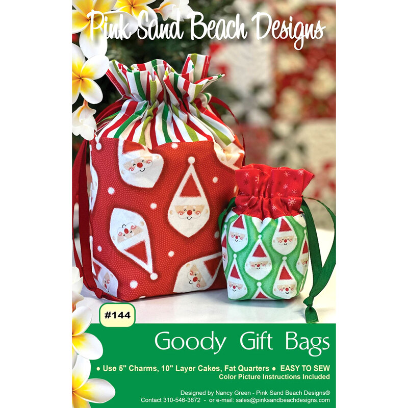 Front cover of the goody gift bags pattern by Pink Sand Beach Designs.