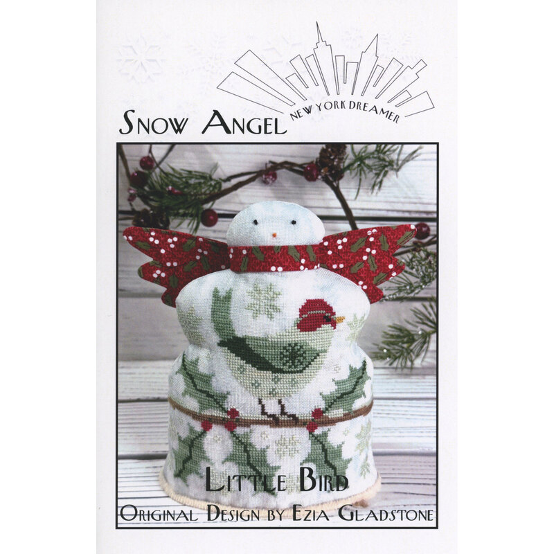 Cover for the Snow Angel Little bird cross stitch pattern