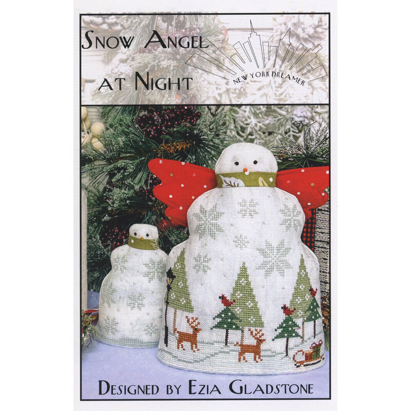 Cover for the Snow Angel At Night cross stitch pattern