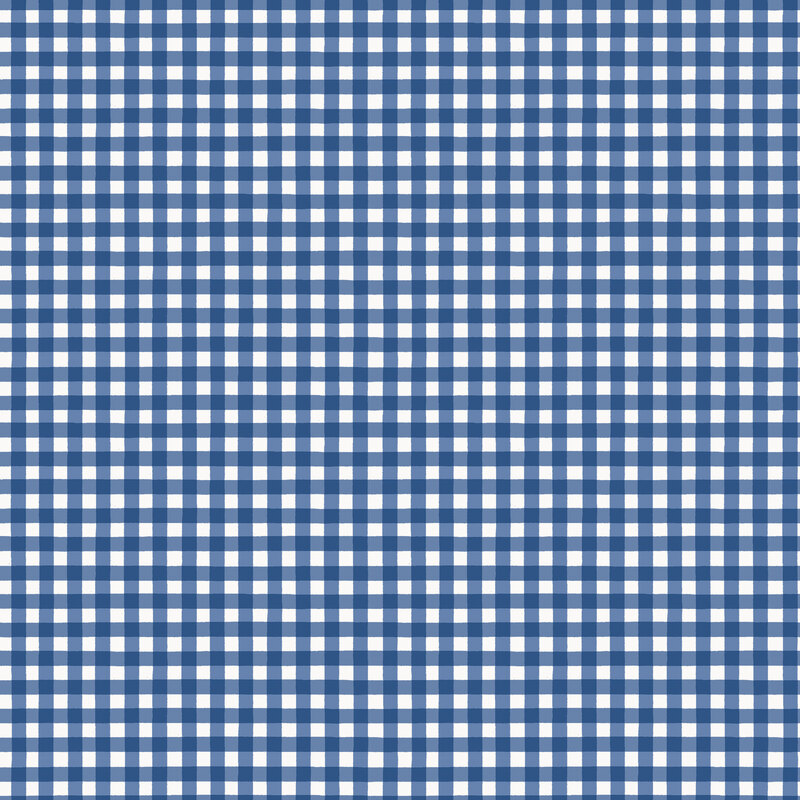 navy blue and white gingham fabric