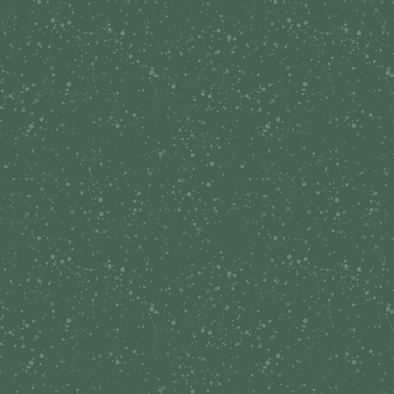 Christmas green fabric with a speckled pattern with soft green dots.