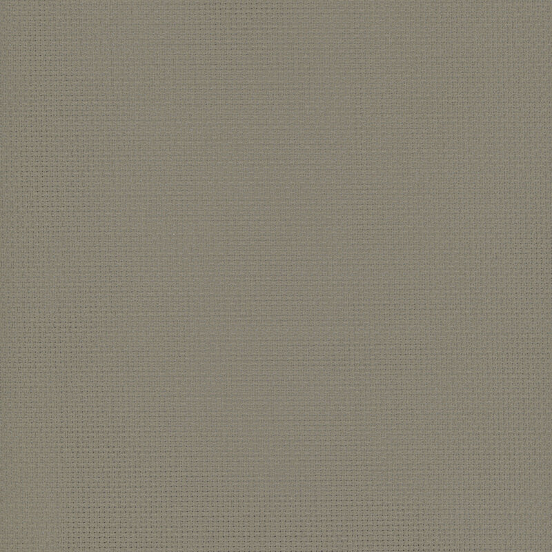 Close up swatch of Wichelt 14ct Aida in the color Venetian Stone. 