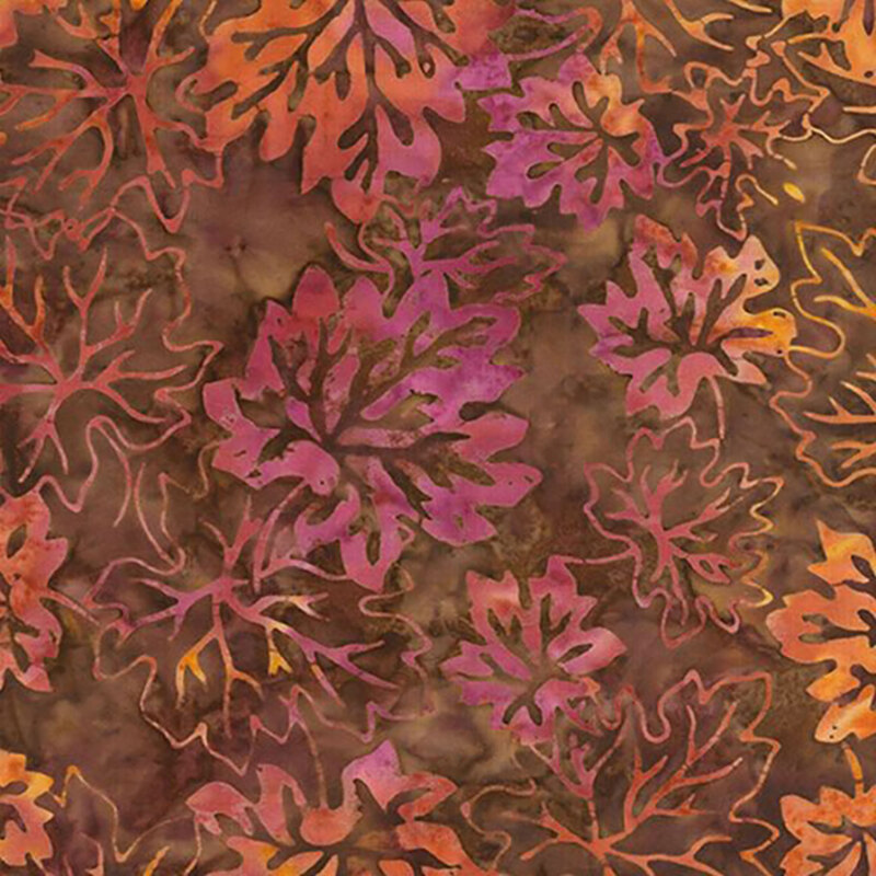 Tonga Campfire TONGA-B4039 SPICE Fall Leaves by Timeless Treasures Fabrics