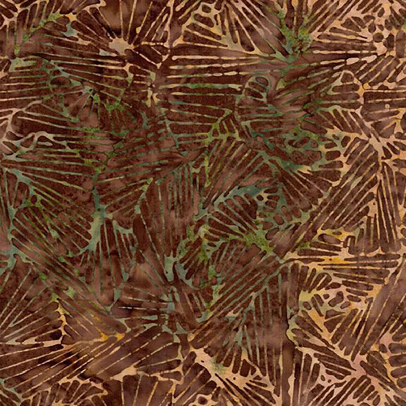 Tonga Campfire TONGA-B4092 SMORES Fan Leaves by Timeless Treasures Fabrics